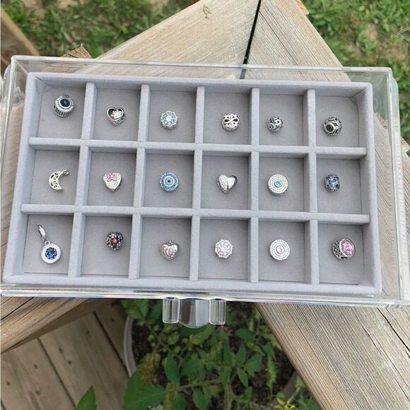 925 Sterling Silver Starry Night Charm - Picture 5 of 5